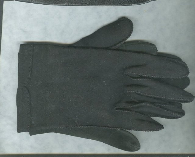 Vintage Black Leather Gloves