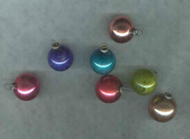 Vintage Glass Christmas Ornaments (Set of 16)