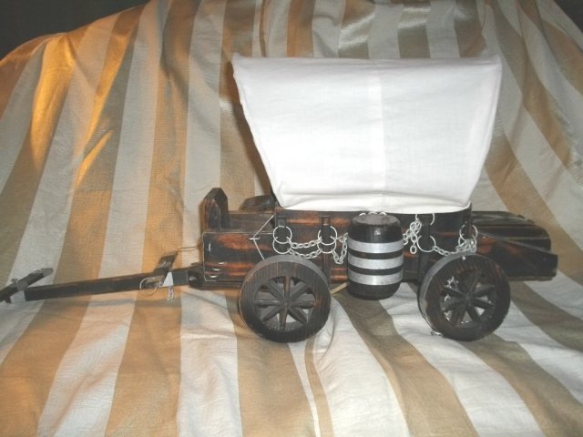 Vintage Covered Wagon Lamp