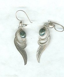 Vintage Silver & Turquoise Earrings