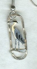 Vintage Sterling Silver & Enamel Egert Earrings