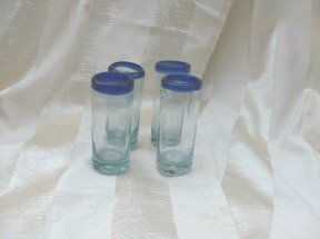 Vintage Hand Blown Tumbler ** Set of 8 **