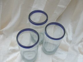 Vintage Hand Blown Tumbler ** Set of 8 **