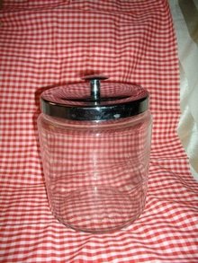 Vintage Glass Cookie &/or Counter Jar