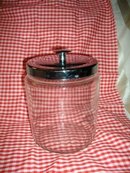 Vintage Glass Cookie &/or Counter Jar