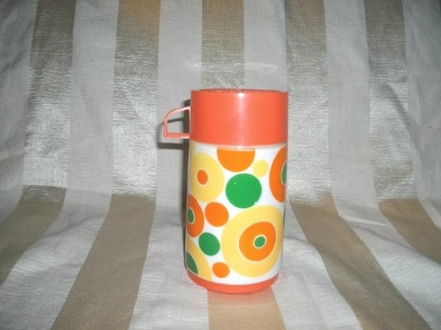Vintage MOD 1960's Polka Dot Thermos