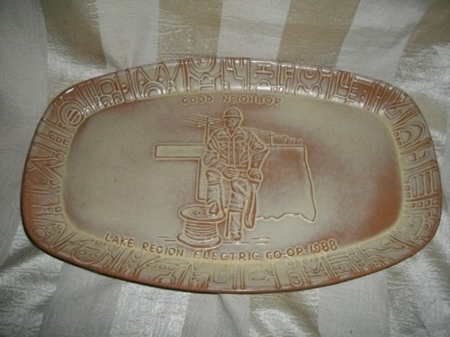 1988 Frankoma Pottery Tray