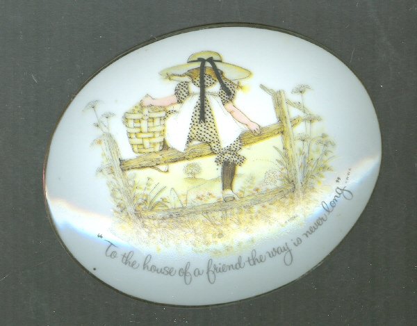 Vintage Holly Hobbie Porcelain Plaque