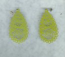 Large Enamel Dangle Earrings