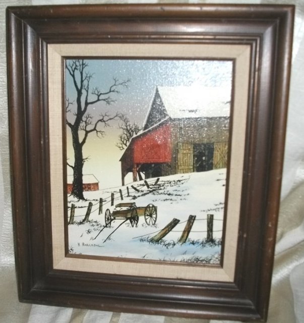 Original Country Oil Painting Signed H. Hargrove