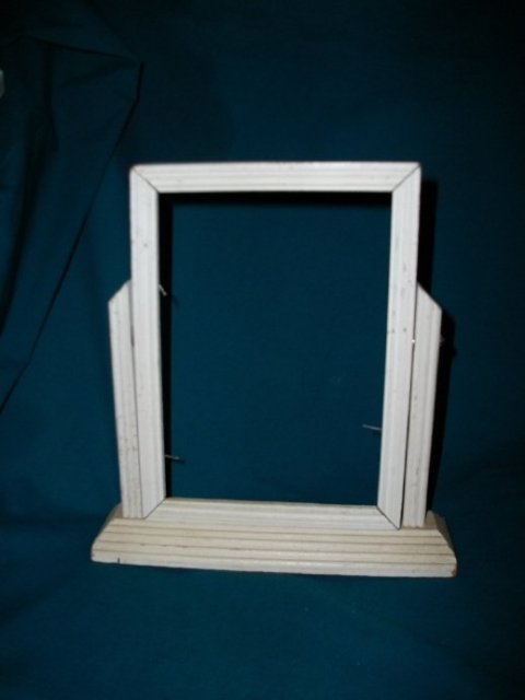 Vintage Wooden Pedestal Frame