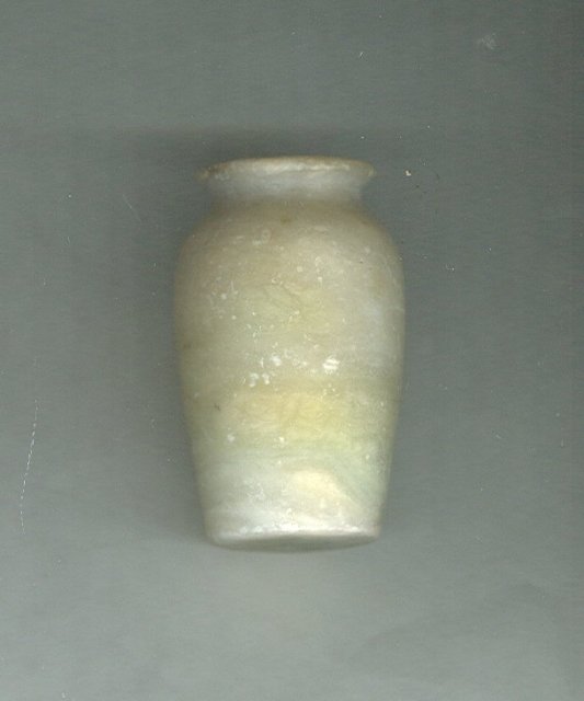 Antique Miniature Carved Jade Vase