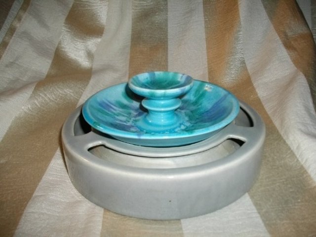 Vintage Ceramic Pansy Ring