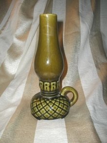 Vintage Ceramic Kerosene Lamp Vase