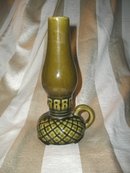 Vintage Ceramic Kerosene Lamp Vase