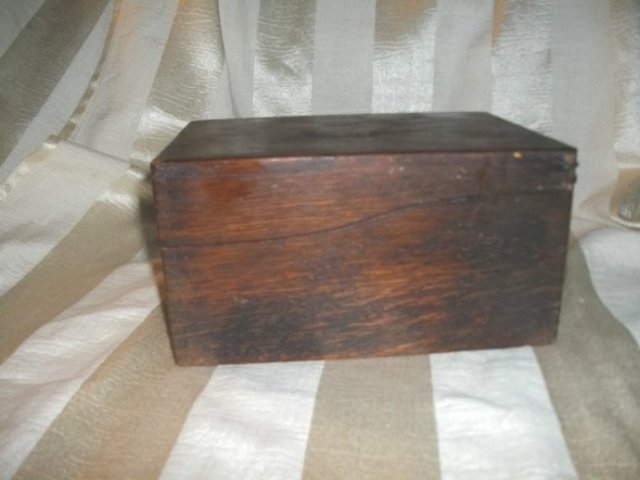 Antique Solid Oak Box w/Lid