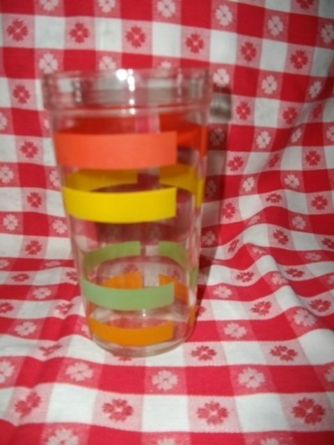 Vintage Hazel Atlas Striped Tumbler