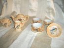 Vintage Children's Size Peach Luster Teapot Set ** LOOK** 9 Piece Set