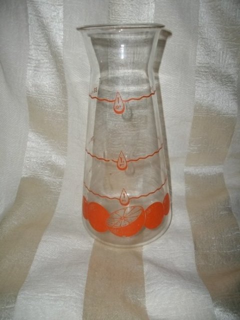 Vintage Pyrex Orange Juice Carafe / Containter