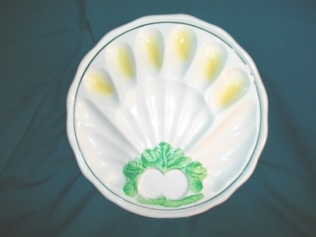 Vintage Ceramic Egg & Vegetable Plate