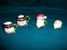 Miniature Santa Tea Set