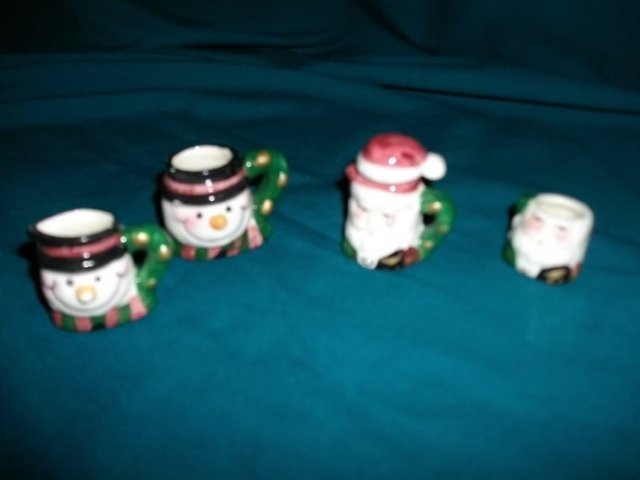 Miniature Santa Tea Set