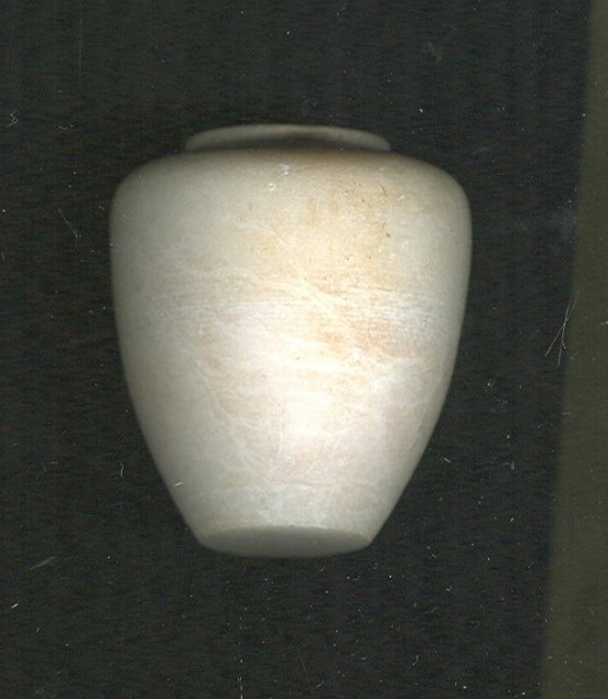 Antique Carved Alabaster Miniature Vase
