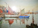 Vintage Original Sail Boat Painting