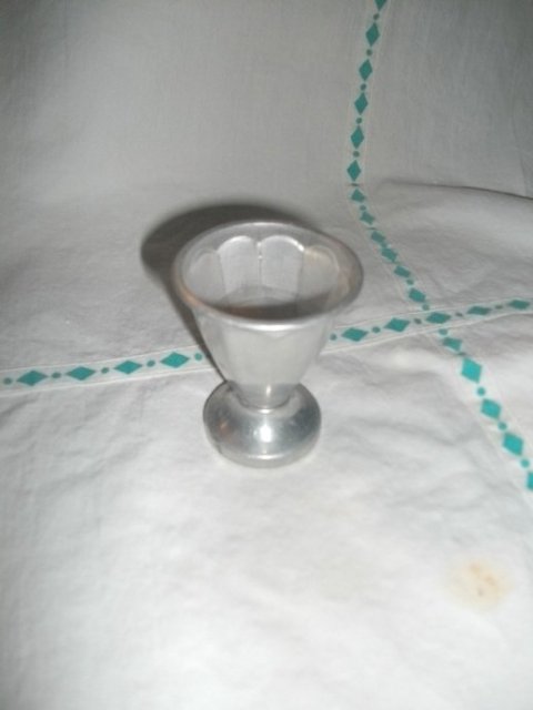 Vintage Aluminum Shot Glass
