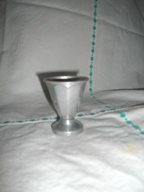 Vintage Aluminum Shot Glass