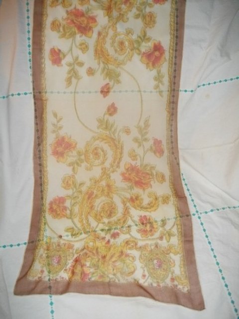 Vintage Hand Rolled Silk Hanky
