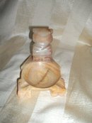 Vintage Carved Alabaster Ashtray w/Figure