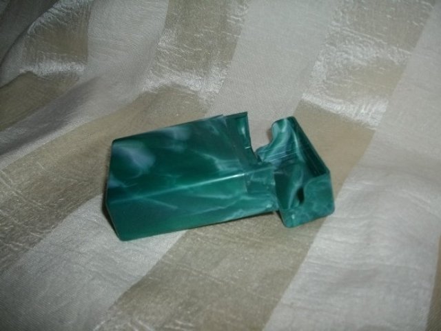 Green & White Swirl Hard Plastic Cigarette Case