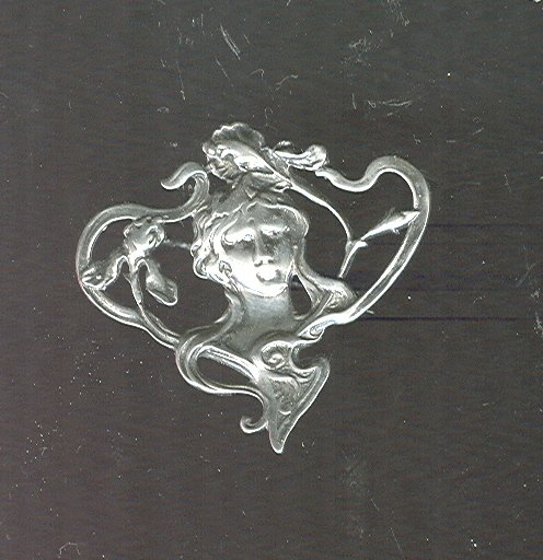 Vintage Sterling Silver Art Nouveau Pin / Pendant