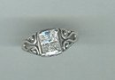 Vintage Sterling Silver Ring w/Large Stone