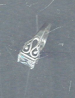 Vintage Sterling Silver Ring w/Large Stone