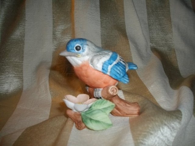 Vintage Lefton Baby Robin Porcelain Bird