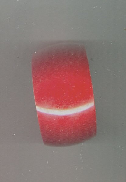 Vintage Wide Red Plastic Bangle Bracelet