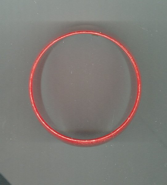 Vintage Wide Red Plastic Bangle Bracelet