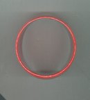 Vintage Wide Red Plastic Bangle Bracelet