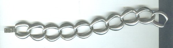 Silver Tone Link Bracelet
