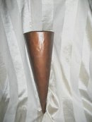 Vintage Metal Cone Shaped Vase &/or Container