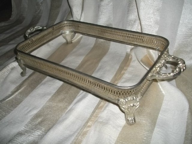 Vintage Silverplate Rectangular Casserole Dish Holder