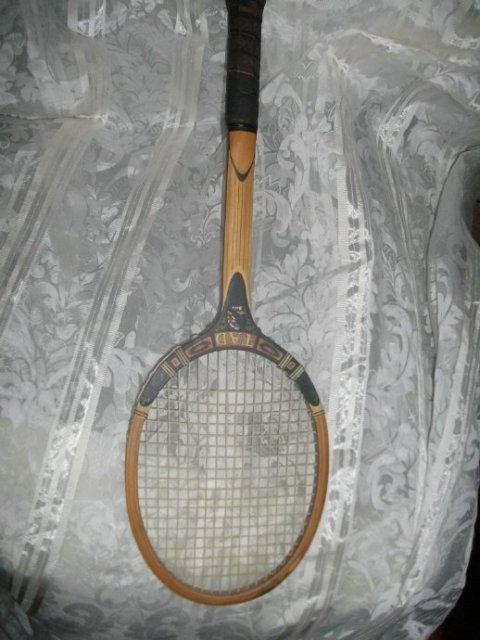 Vintage Wooden Tennis Racket