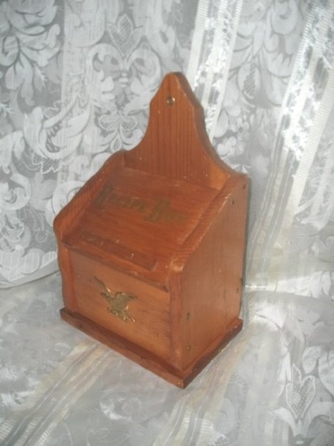 Vintage Wood Recipe Box