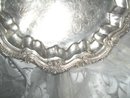 Vintage Ornate Silver Serving Tray