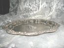 Vintage Ornate Silver Serving Tray