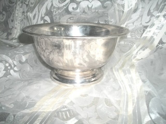 Vintage Poole Silver Bowl