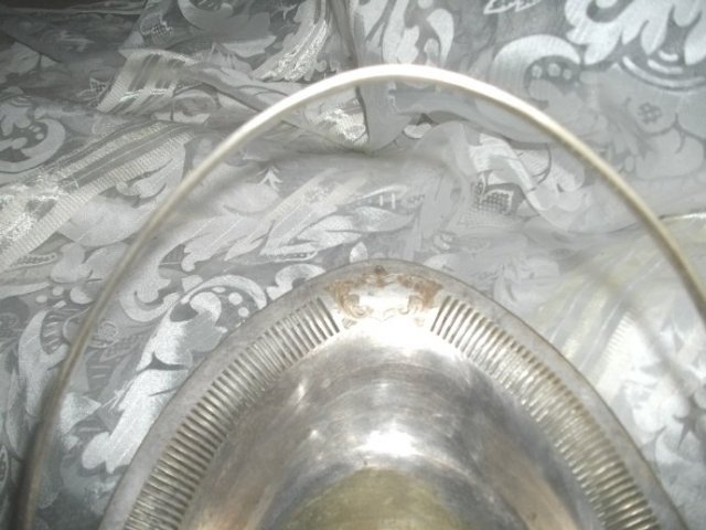 Vintage 1850's Silverplate Cake Basket
