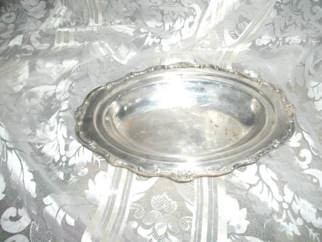 Vintage Oval Silverplate Serving Dish